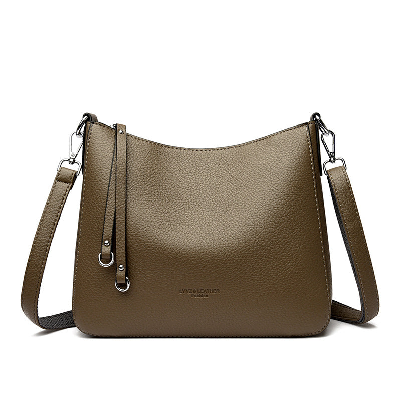 Cartera de Cuero Genuino Versátil