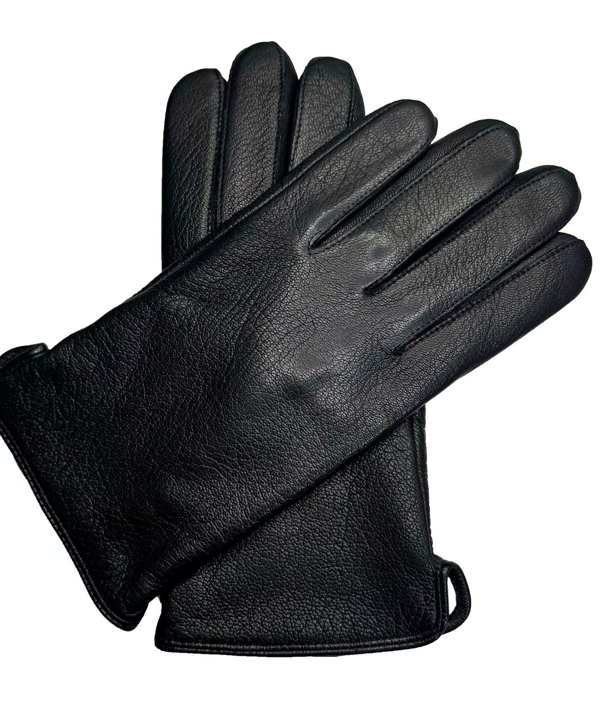 Guantes de Cuero de Cabra con Forro de Lana para Hombre — Invierno Business