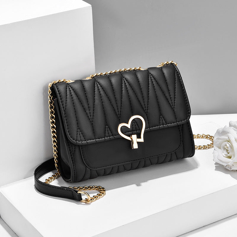 Mini Cartera con Candado Corazón y Bandolera