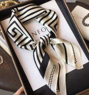 Ethnic Print Silk Scarf