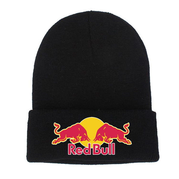 Knitted Beanie with English Lettering — Unisex Winter Ear Warmer