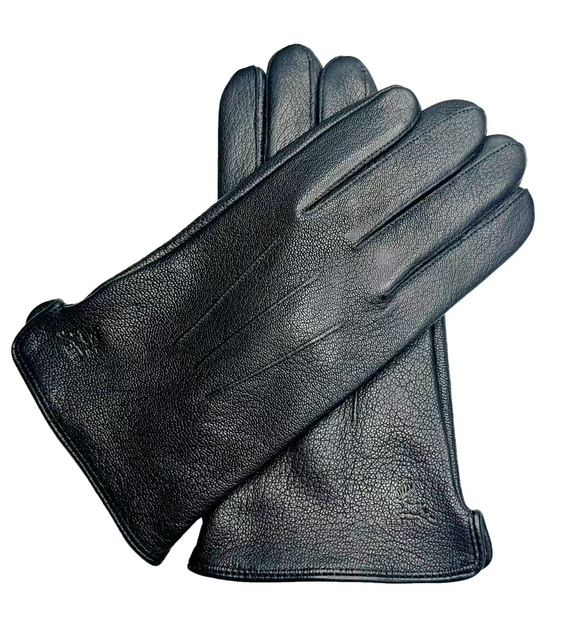 Guantes de Cuero de Cabra con Forro de Lana para Hombre — Invierno Business