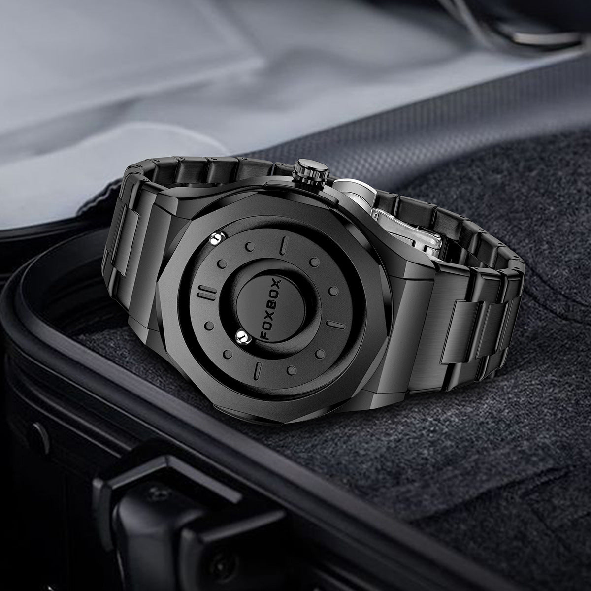 FOXBOX Magnetic Levitation Watch — Conceptual Design for Men