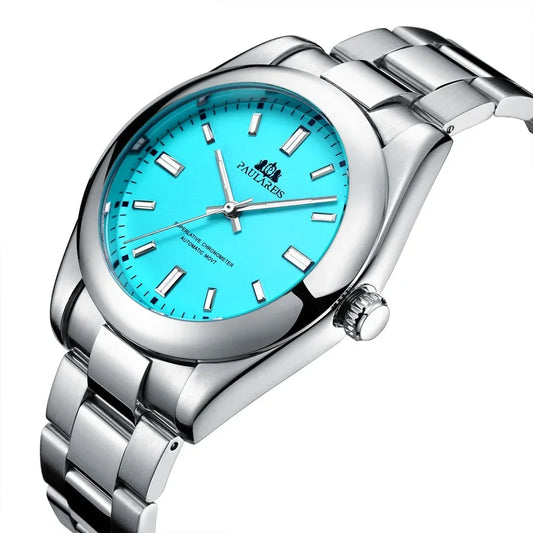Men's Automatic Mechanical Watch — Stainless Steel Rainbow 41mm