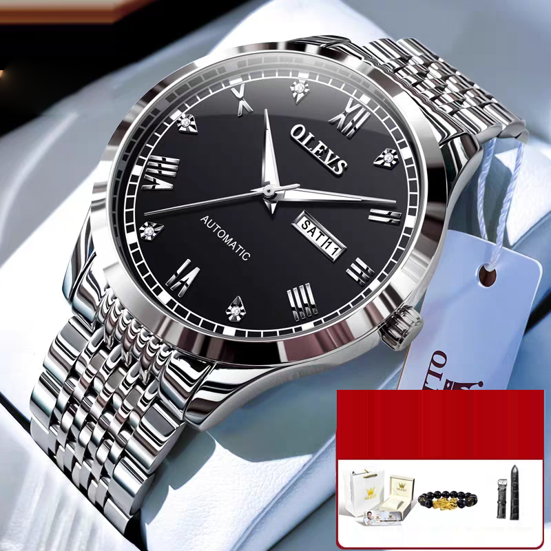 Men's Automatic Mechanical Watch — Waterproof with Luminous Display