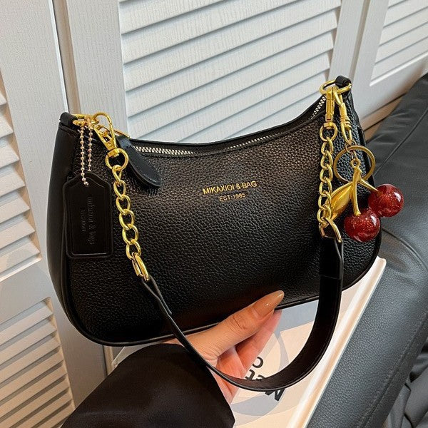 Dumpling Bag with Chain and Charm