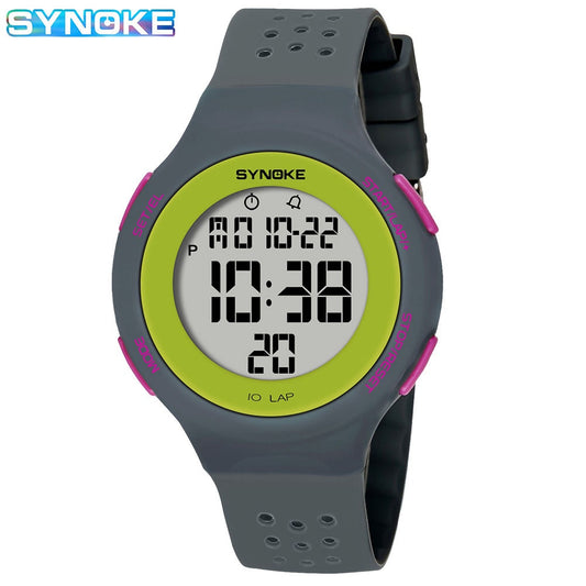 SYNOKE LED Digital Watch — Sport Waterproof 50m for Swimming