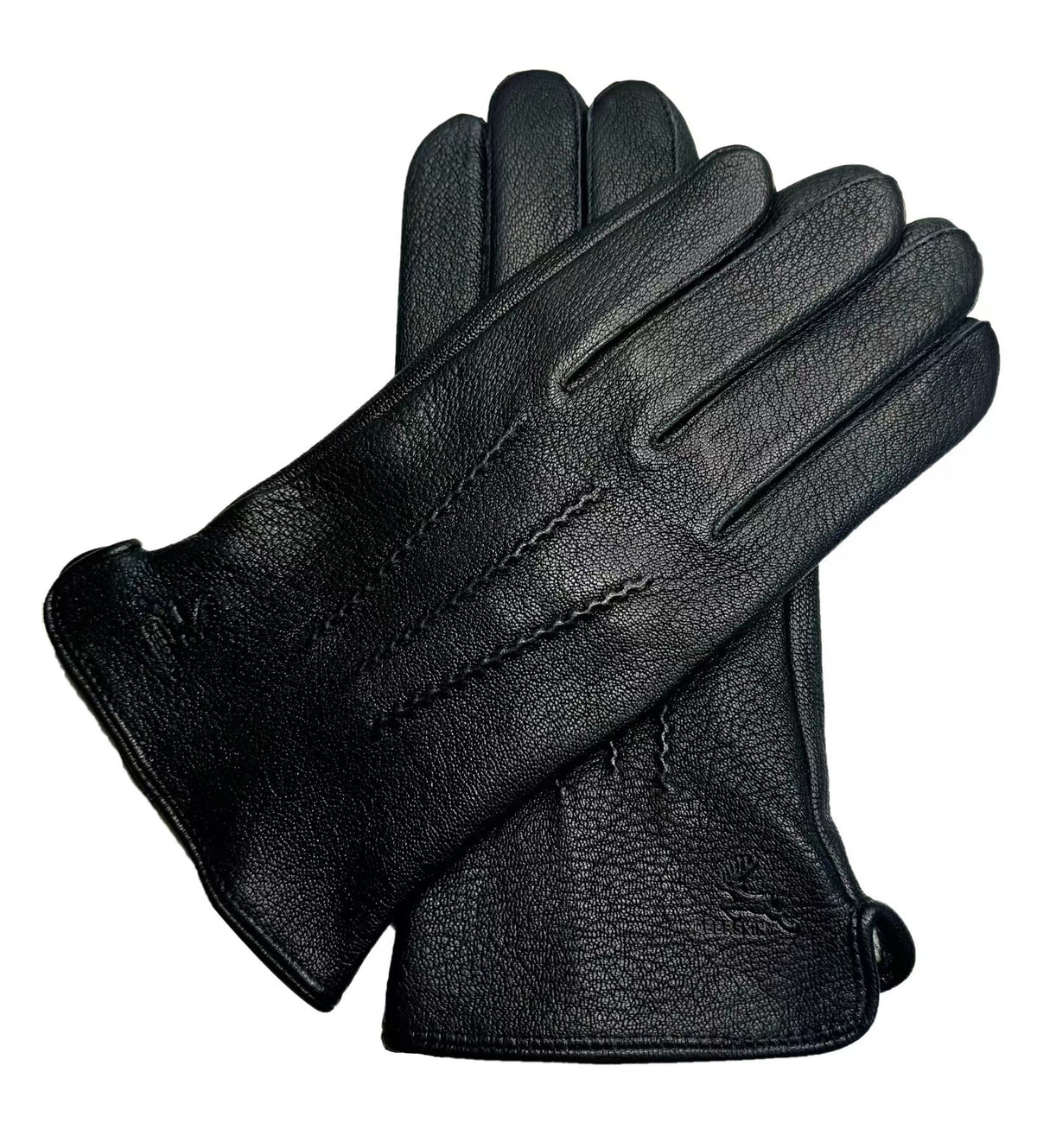 Guantes de Cuero de Cabra con Forro de Lana para Hombre — Invierno Business