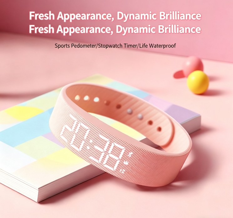 Women's Smartwatch with Pedometer, Alarm, and Water Resistance