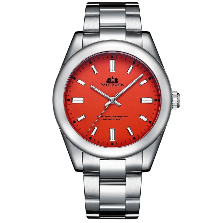 Men's Automatic Mechanical Watch — Stainless Steel Rainbow 41mm