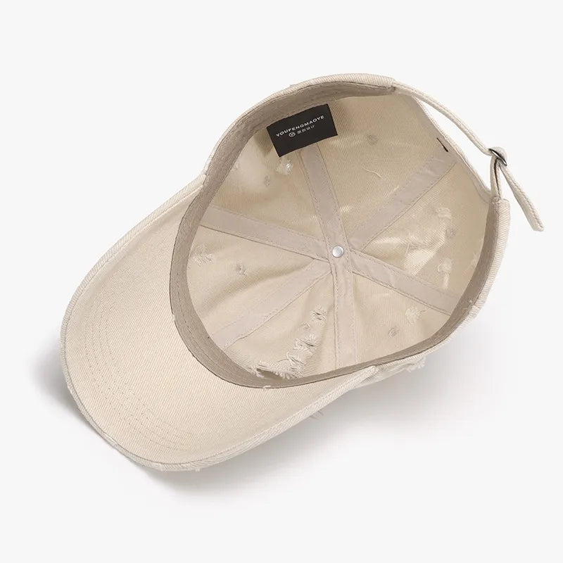 Gorra Baseball de Algodón Desgastada — Ajustable Unisex