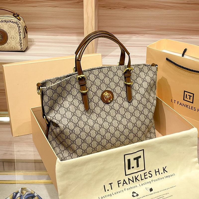 Bolso de Cuero Gran Capacidad