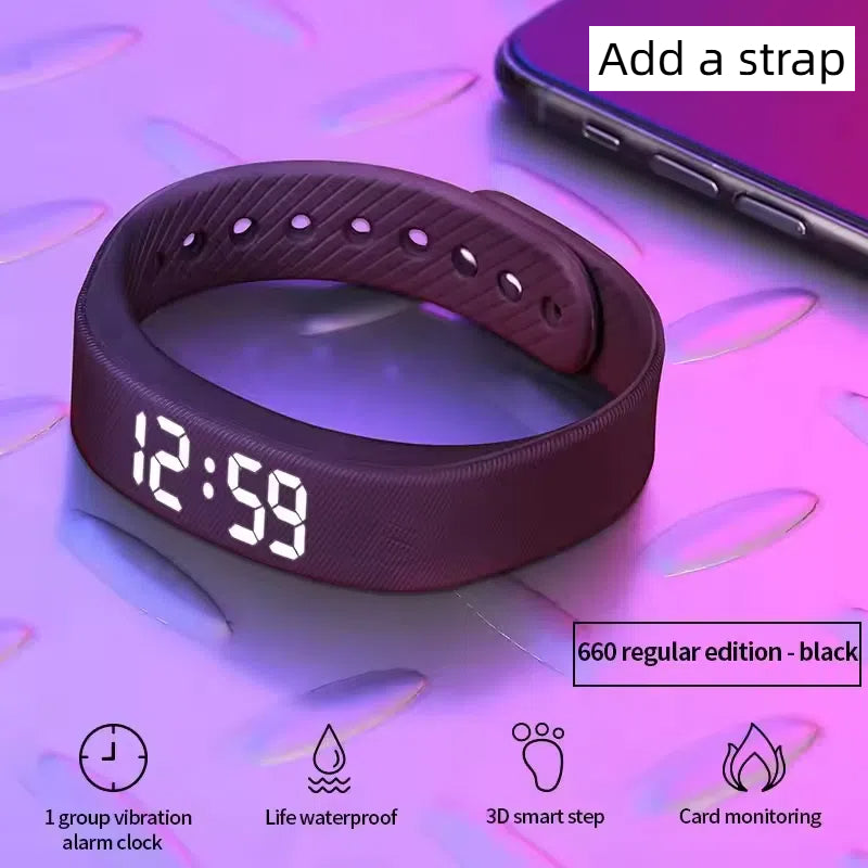 Sport Smartwatch with Vibration and Night Light — Water Resistant