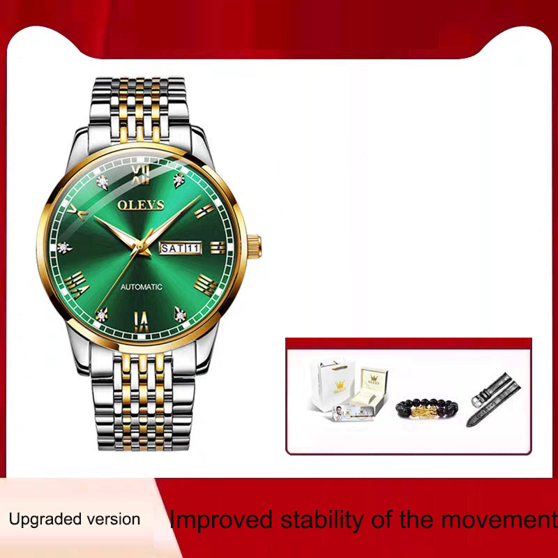 Men's Automatic Mechanical Watch — Waterproof with Luminous Display