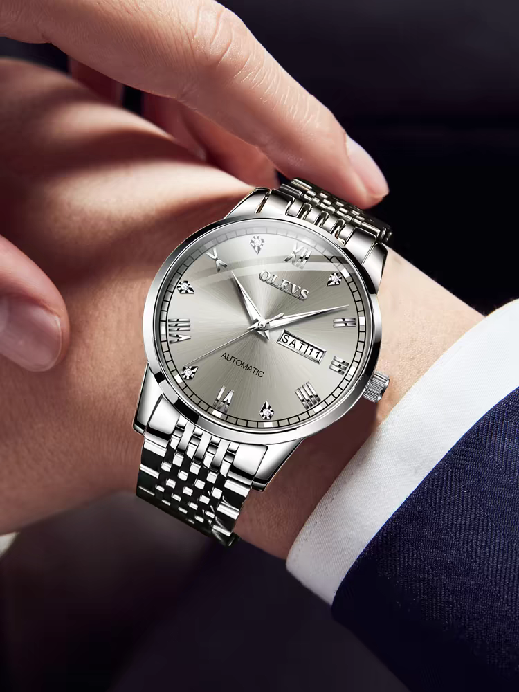 Men's Automatic Mechanical Watch — Waterproof with Luminous Display