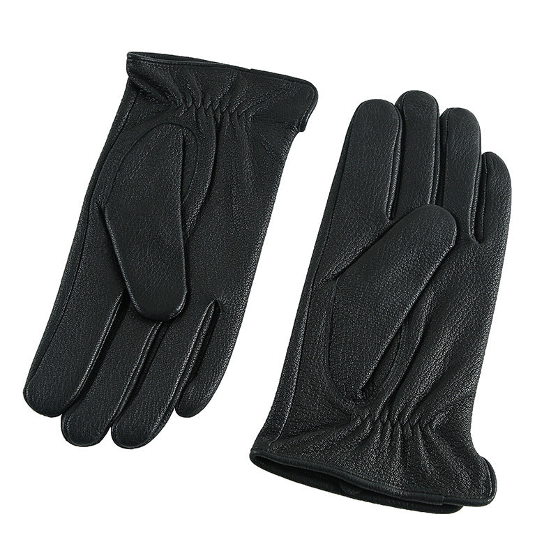 Guantes de Cuero de Cabra con Forro de Lana para Hombre — Invierno Business