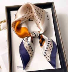 Ethnic Print Silk Scarf