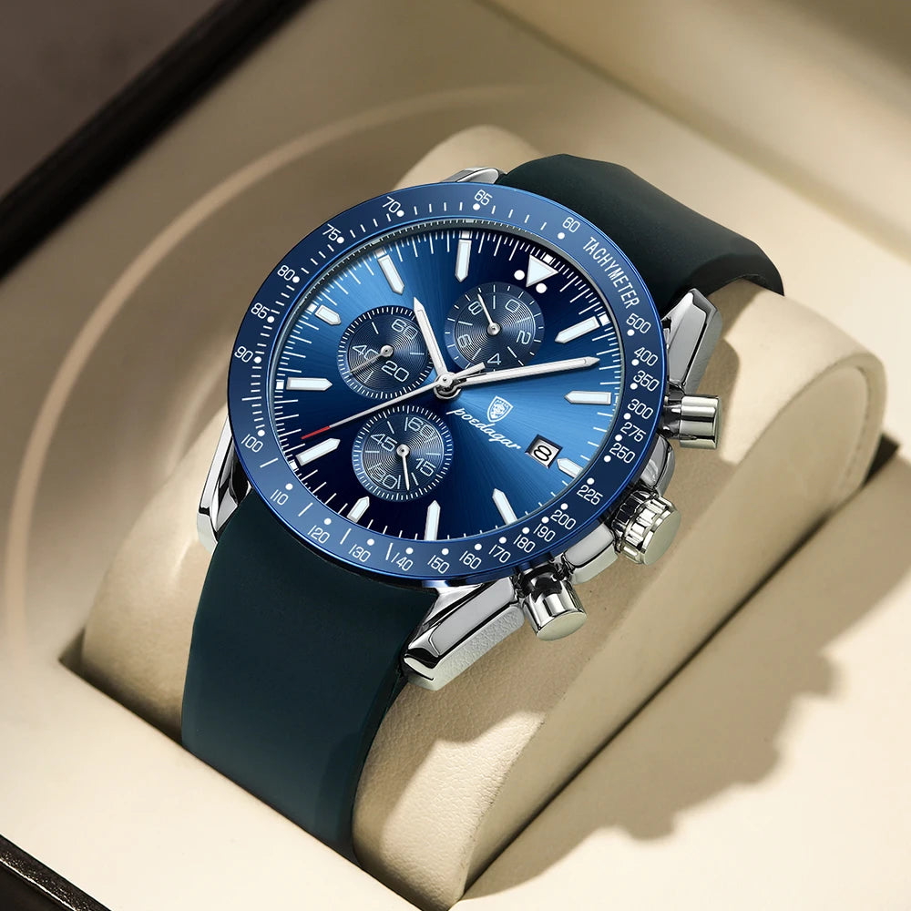 Men's Quartz Watch — Multifunctional with Luminous Nightlight Waterproof