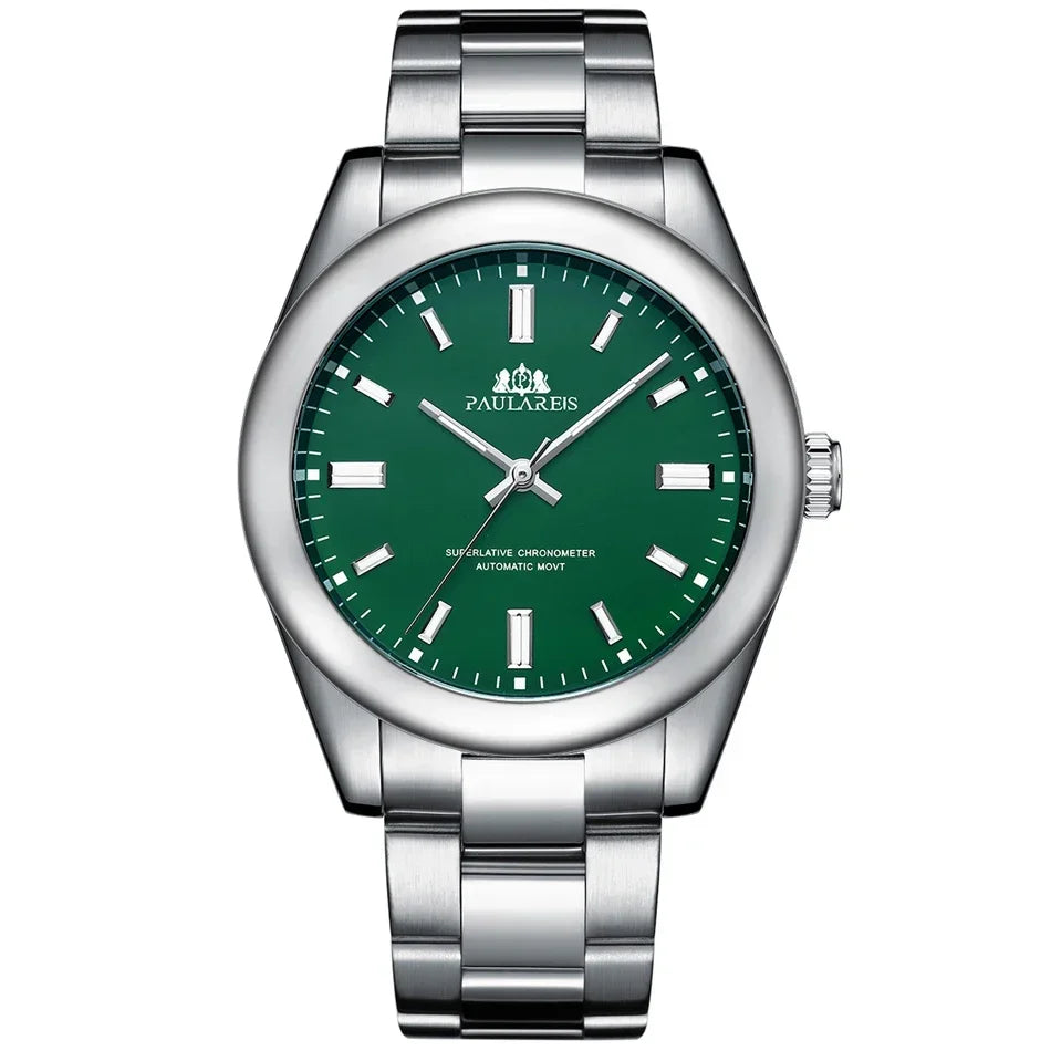 Men's Automatic Mechanical Watch — Stainless Steel Rainbow 41mm