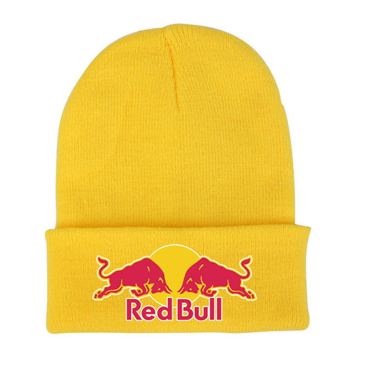 Knitted Beanie with English Lettering — Unisex Winter Ear Warmer