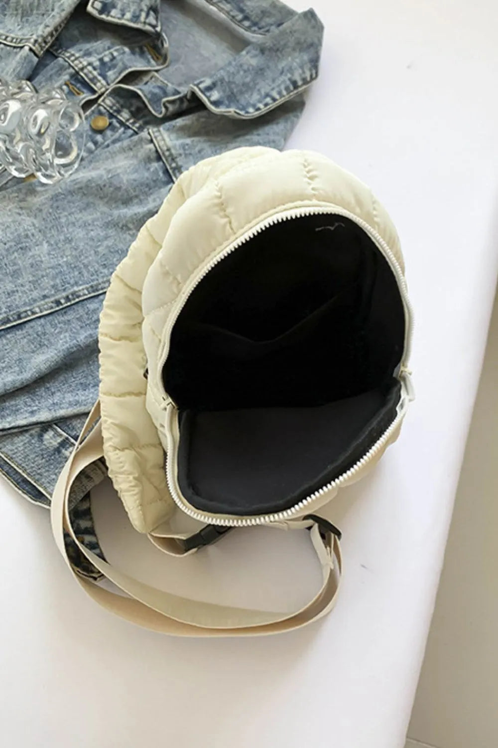 Padded Nylon Shoulder Bag