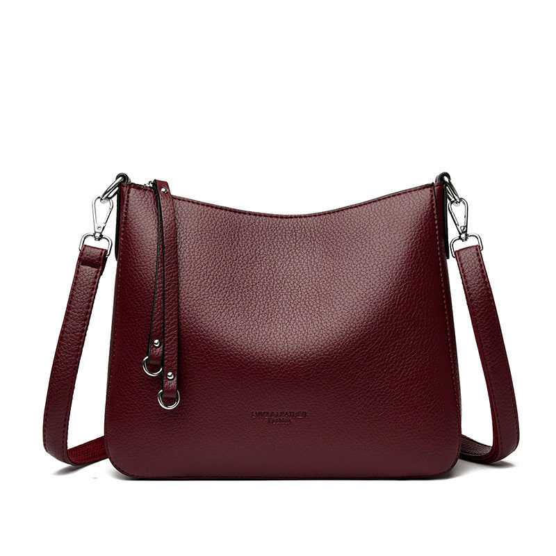 Cartera de Cuero Genuino Versátil