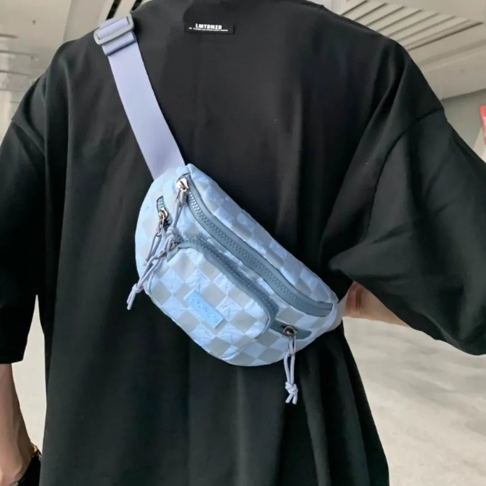 Cartera Nylon Cuadriculada Bandolera II