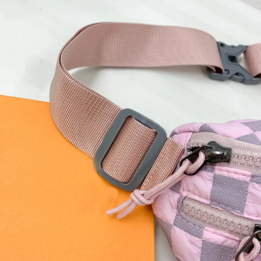 Cartera Nylon Cuadriculada Bandolera II