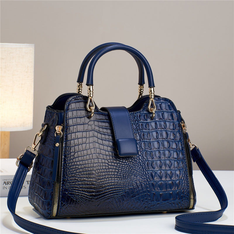 Cartera Bandolera Estampado Cocodrilo