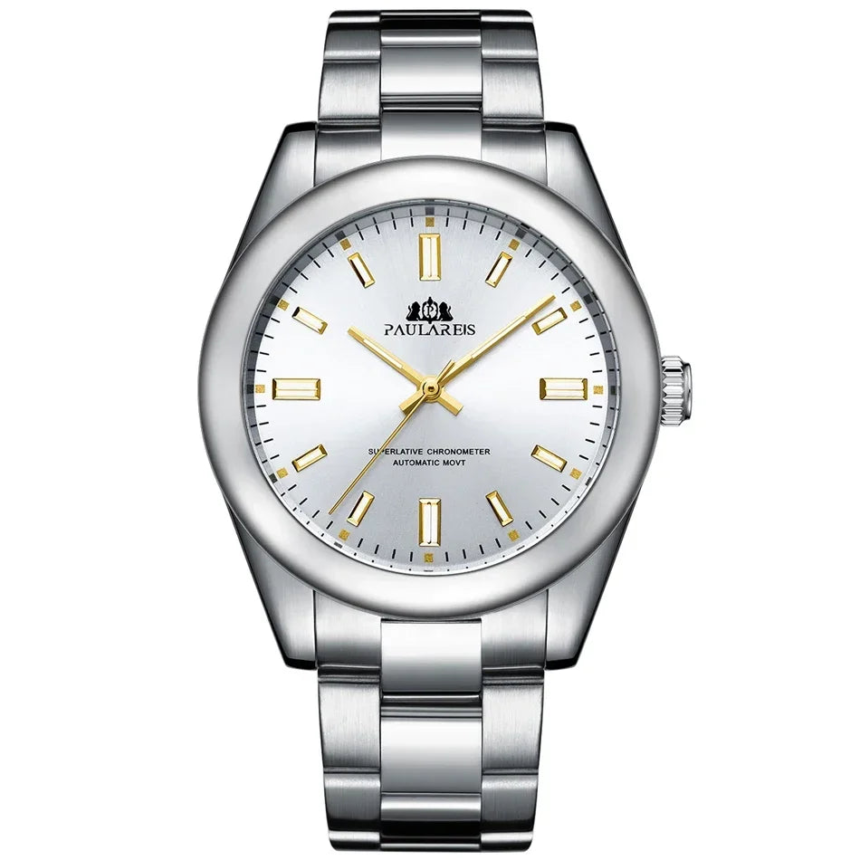 Men's Automatic Mechanical Watch — Stainless Steel Rainbow 41mm