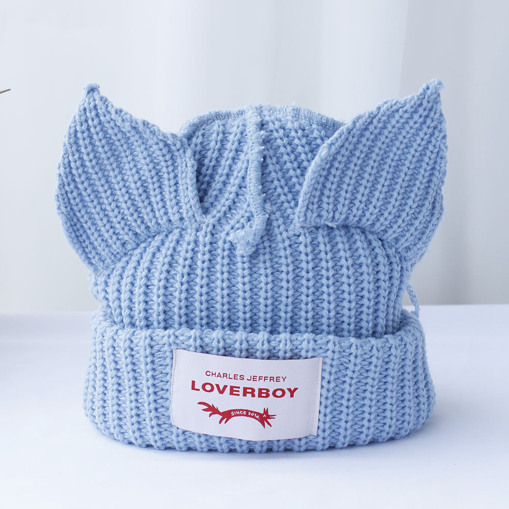 Gorro de Lana Doble Capa para Invierno — Tejido Abrigado Unisex