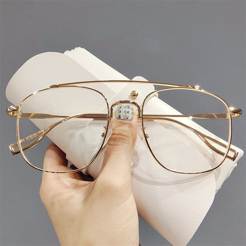 Lentes de Sol Retro Irregulares — Marco Metálico Resistente UV