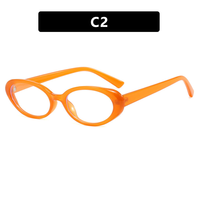 Retro Oval Blue Light Blocking Optical Frames
