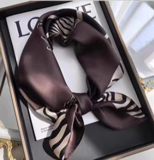 Ethnic Print Silk Scarf