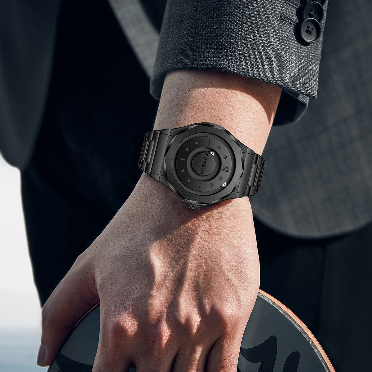 FOXBOX Magnetic Levitation Watch — Conceptual Design for Men