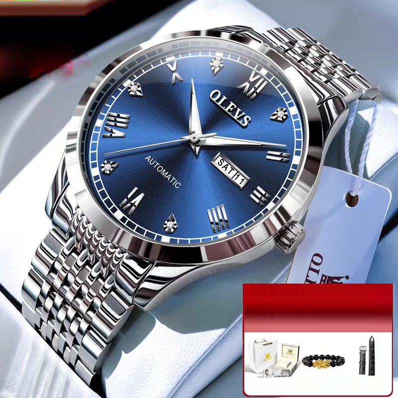 Men's Automatic Mechanical Watch — Waterproof with Luminous Display