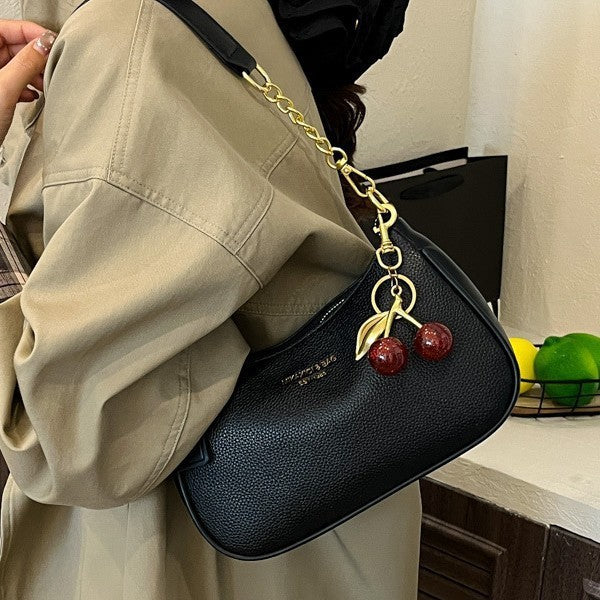 Dumpling Bag with Chain and Charm