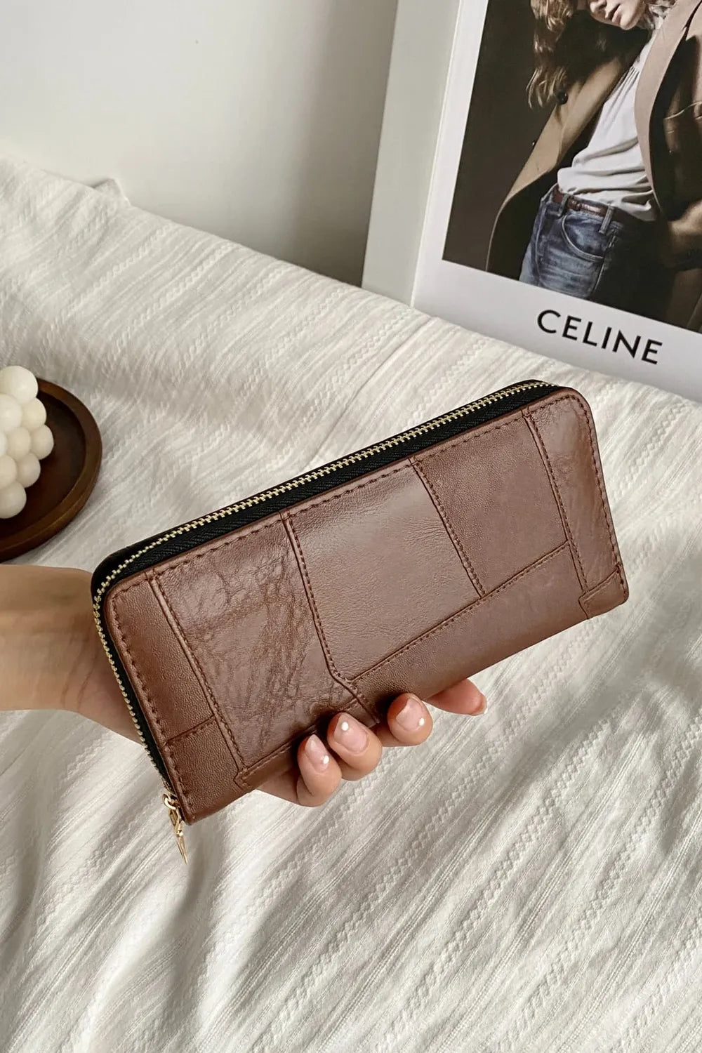 Billetera de PU Leather Multicompartimiento