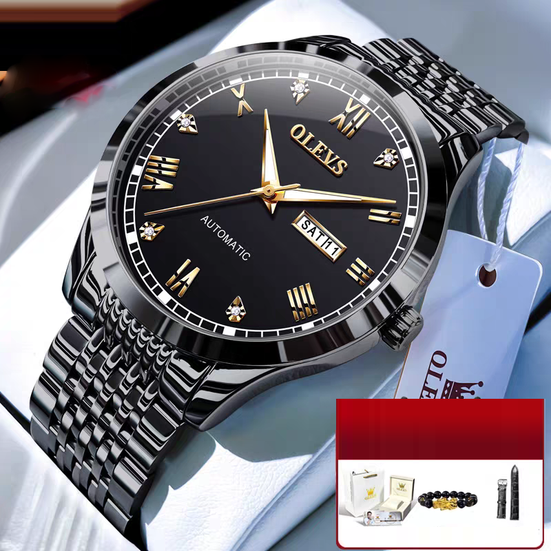Men's Automatic Mechanical Watch — Waterproof with Luminous Display