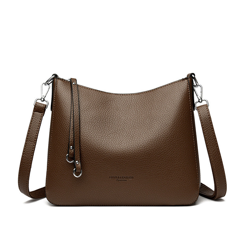Cartera de Cuero Genuino Versátil