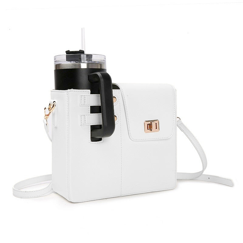 Bolso Cruzado Porta Botella Térmico para Mujer — Rosa