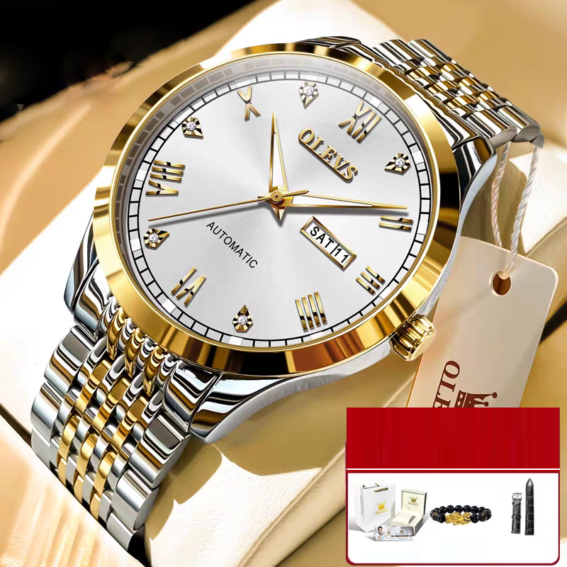 Men's Automatic Mechanical Watch — Waterproof with Luminous Display