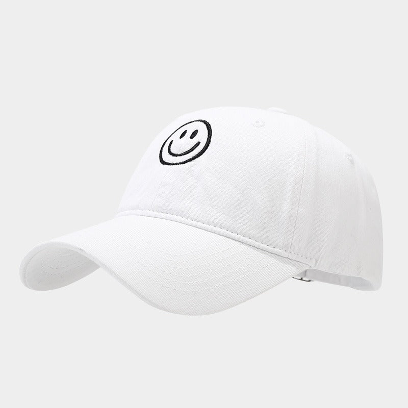 Gorra Baseball con Carita Sonriente — Techo Suave Unisex Protección Solar