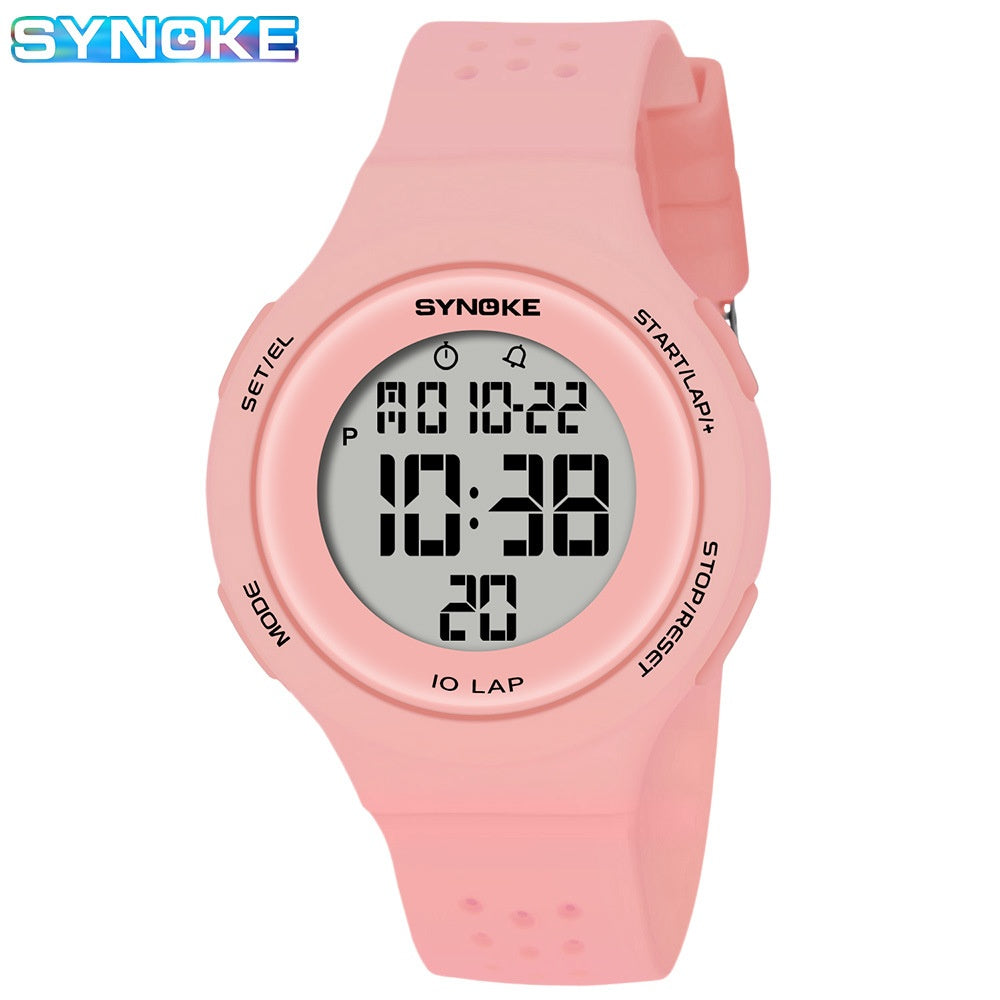 SYNOKE LED Digital Watch — Sport Waterproof 50m for Swimming