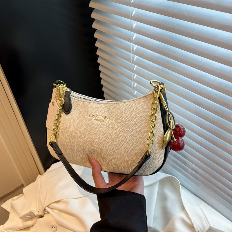 Dumpling Bag with Chain and Charm