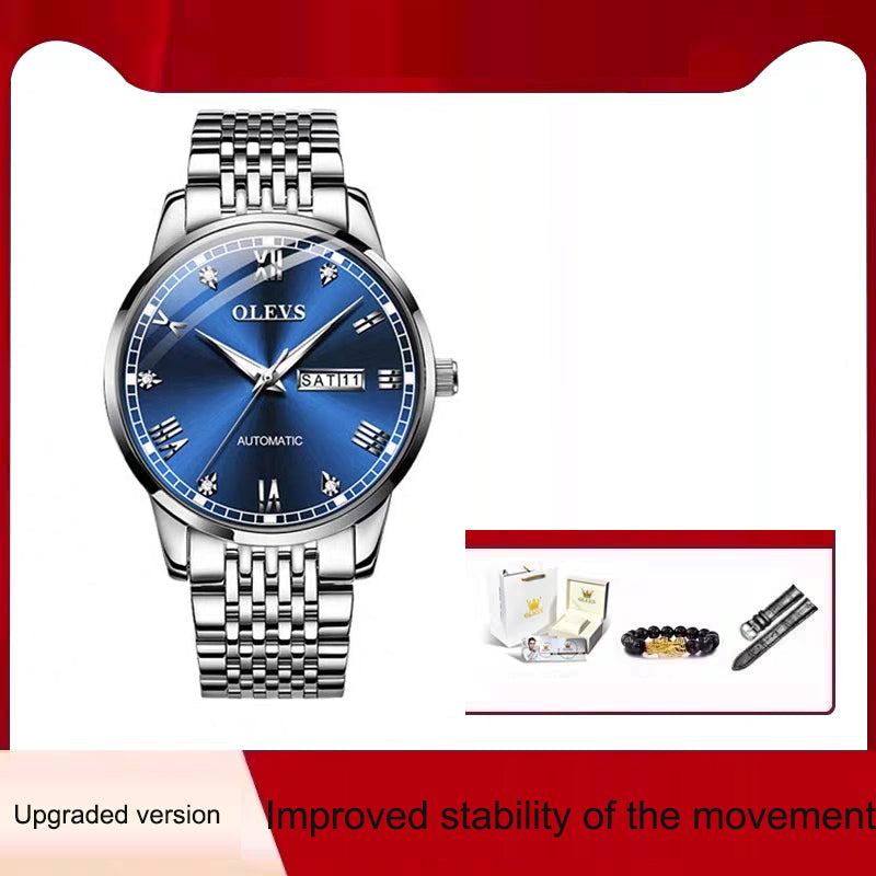 Men's Automatic Mechanical Watch — Waterproof with Luminous Display