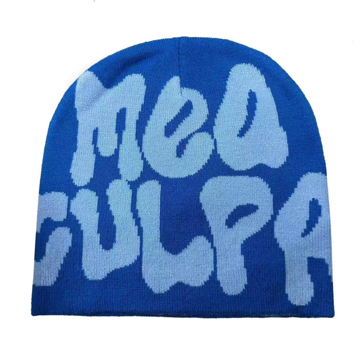 Gorro Tejido Jacquard con Letras — Abrigo de Oídos Estilo Street