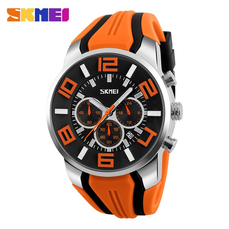 SKMEI 9128 Men's Watch — Waterproof Sport Quartz Chronograph