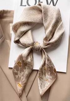 Ethnic Print Silk Scarf