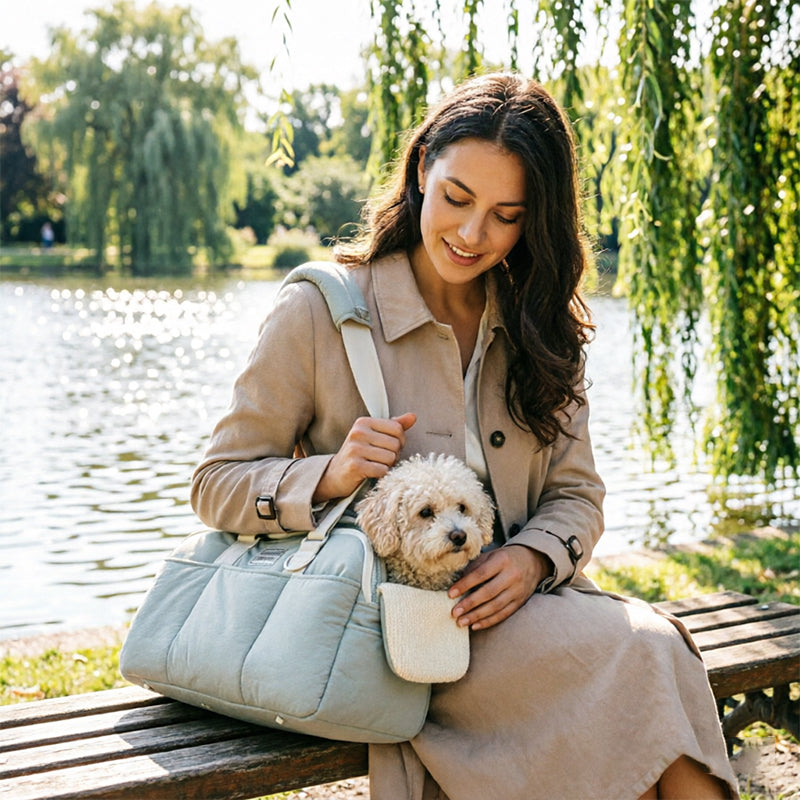 Bolso Transportador para Gatos — Abrigado, Transpirable y Gran Capacidad